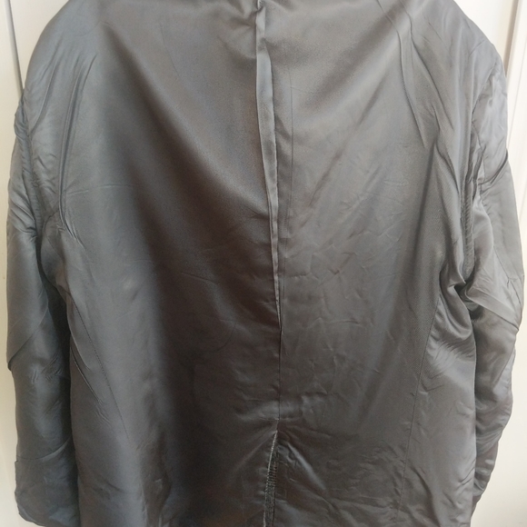 Stafford 46L Gray Rust Windowpane Plaid Wool - Picture 6 of 16